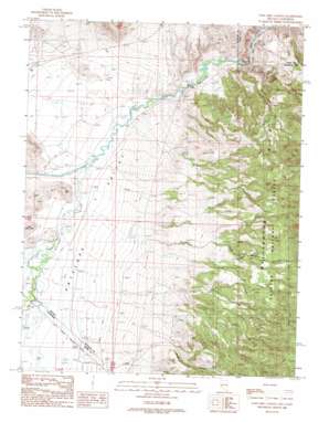 Long Dry Canyon topo map