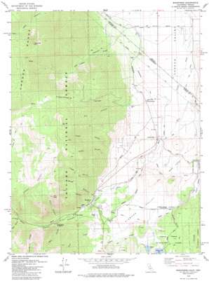 Woodfords topo map