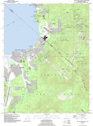 South Lake Tahoe USGS topographic map 38119h8