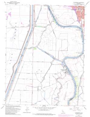 Clarksburg USGS topographic map 38121d5