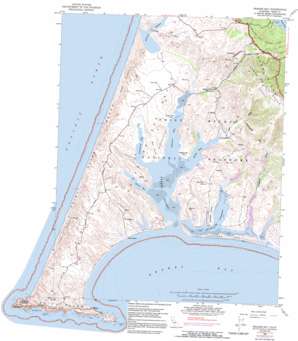 Drakes Bay topo map