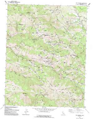 The Geysers topo map