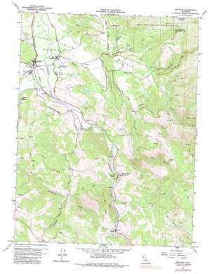 Hopland topo map