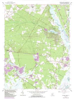 Dividing Creek USGS topographic map 39075c1