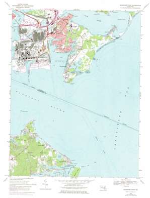 Sparrows Point USGS topographic map 39076b4
