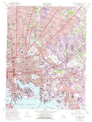 Baltimore East USGS topographic map 39076c5