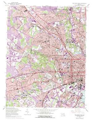 Baltimore West topo map