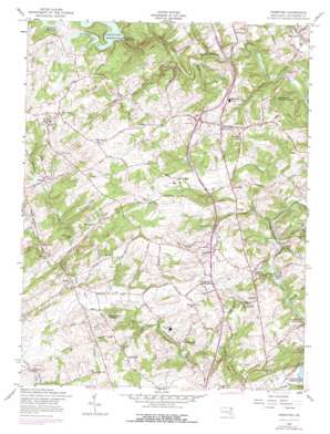 Hereford topo map