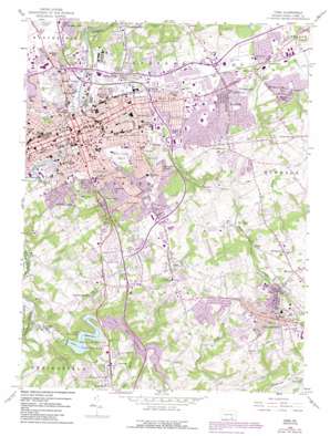York USGS topographic map 39076h6