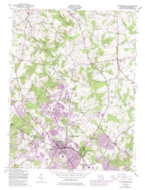 Gaithersburg USGS topographic map 39077b2
