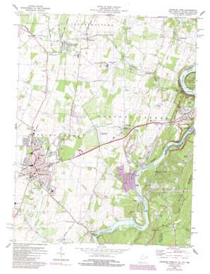 Charles Town topo map