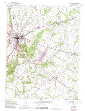 Gettysburg topo map