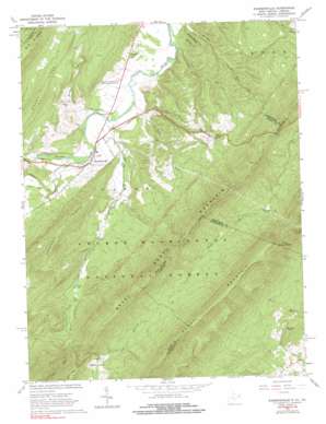 Wardensville topo map