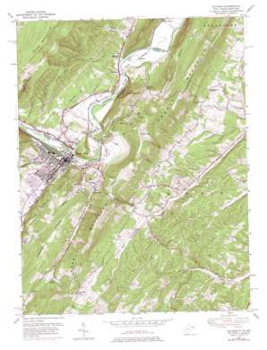 Keyser USGS topographic map 39078d8