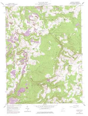 Cuzzart USGS topographic map 39079e5
