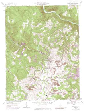 Masontown USGS topographic map 39079e7