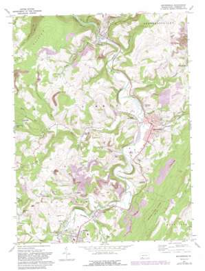 Meyersdale USGS topographic map 39079g1