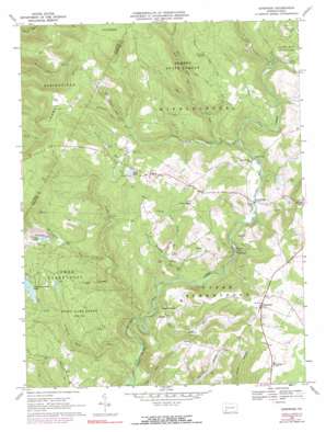 Cranberry Glade Lake Map - Somerset County, PA