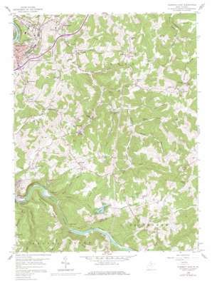 Fairmont East USGS topographic map 39080d1