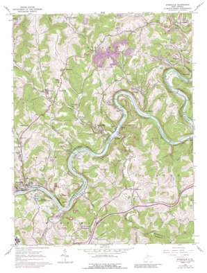 Rivesville USGS topographic map 39080e1