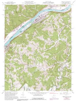 Paden City USGS topographic map 39080e8