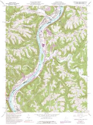 Powhatan Point USGS topographic map 39080g7