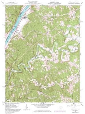 Bens Run USGS topographic map 39081d1