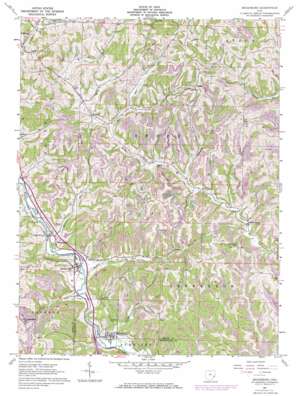 Macksburg USGS topographic map 39081f4