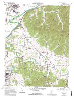 Waverly South topo map