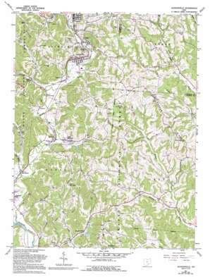 Athens USGS topographic map 39082d1
