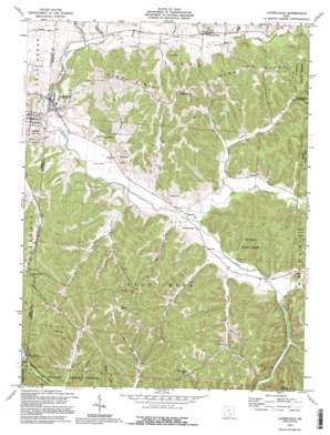Laurelville topo map
