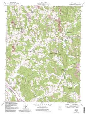 Gore USGS topographic map 39082e3