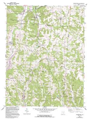 Deavertown USGS topographic map 39082f1