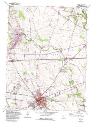 London USGS topographic map 39083h4