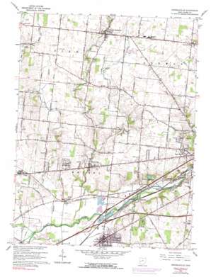 Donnelsville topo map