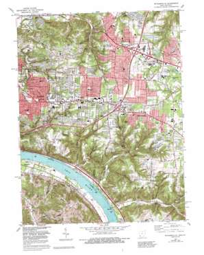 Withamsville topo map