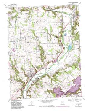 Waynesville topo map