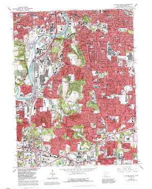 Dayton South USGS topographic map 39084f2