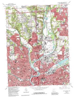 Dayton North USGS topographic map 39084g2