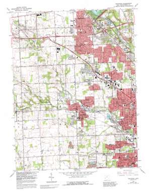 Trotwood topo map