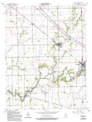 Waldron USGS topographic map 39085d6