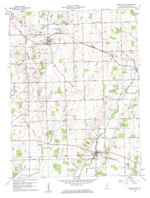 Greens Fork topo map