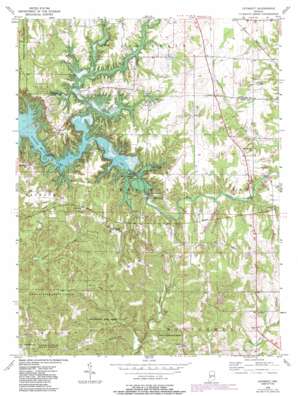 Cataract USGS topographic map 39086d7