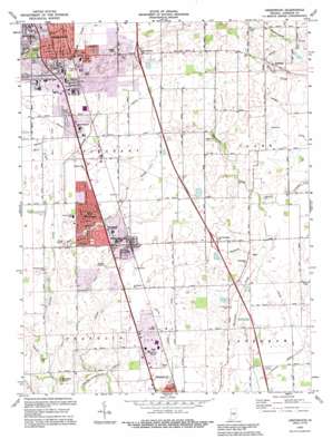 Beech Grove USGS topographic map 39086e1