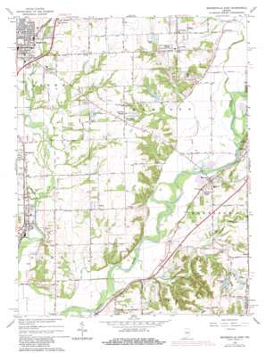 Mooresville East topo map