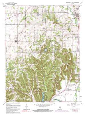 Mooresville West topo map