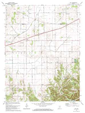 Hall USGS topographic map 39086e5