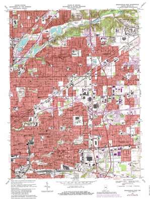 Indianapolis East USGS topographic map 39086g1