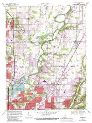 Indianapolis East USGS topographic map 39086h1