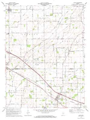 Lizton USGS topographic map 39086h5